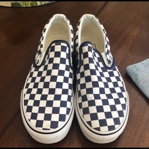 Checkerboard Slip-On Vans